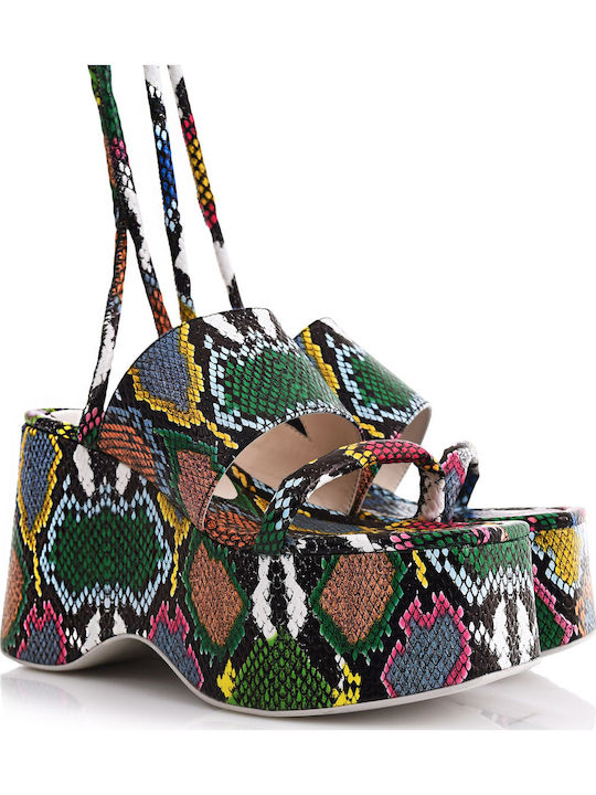 Kat Maconie Leder Sandalen Mehrfarbig