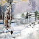 Decoupage-Serviette 1 Stk. Es ist Winterzeit