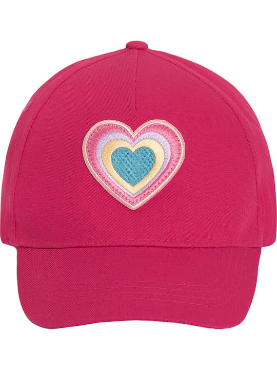 Cool Club Kids' Hat Multicolored Heart Pink