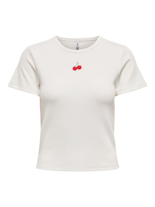 Only Daniella Women's Crop T-shirt Cherry