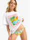 Atlas Hangloose Γυναικείο T-shirt Bright White