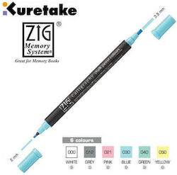 Kreide Pastellfarben Kalligrafie Doppelmarker Grün