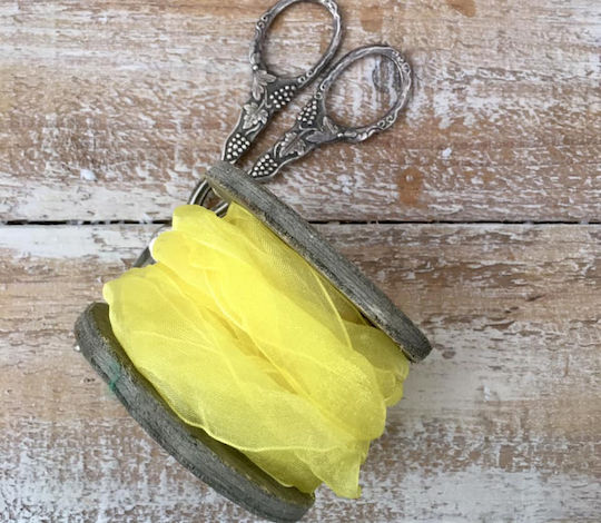 Κορδέλα Vintage Yellow 1.4m 3τεμ