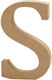 MDF-Buchstabe 13cm Dicke 2cm S