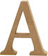 MDF-Buchstabe A 13cm Dicke 2cm