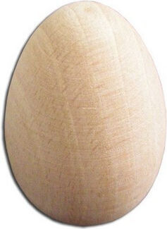 Gänseei Holz 8,5 x 5,4 cm