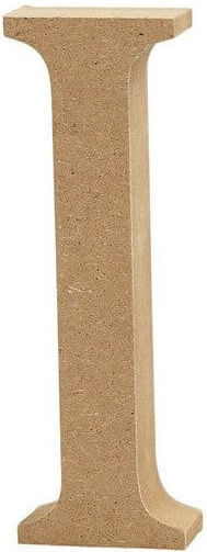 MDF-Buchstabe 13cm Dicke 2cm I
