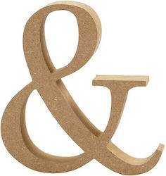MDF-Buchstabe 13cm Dicke 2cm