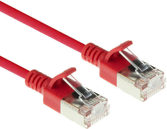 Intronics U/FTP (STP) Cat.6a (Gigabit) Καλώδιο Δικτύου Ethernet 2m Κόκκινο