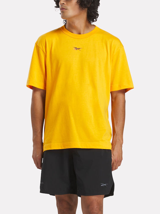Reebok Athlete Αθλητικό T-shirt Κίτρινο