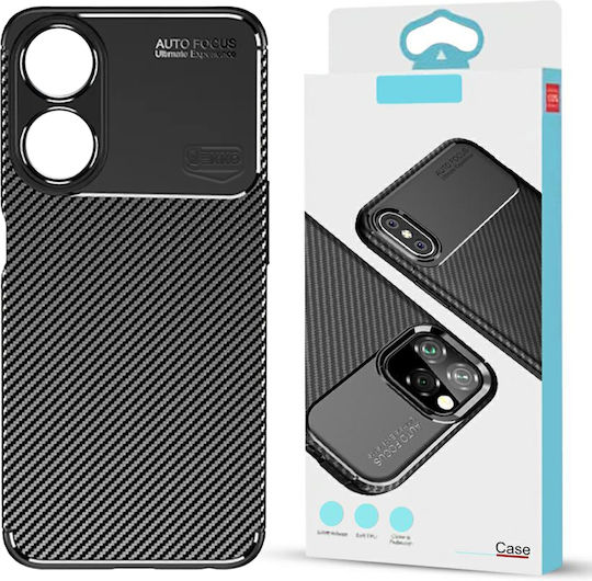 Umschlag Rückseite Silikon Schwarz (Oppo A78 5G)