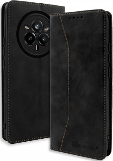Bodycell Book Δερματίνης / Σιλικόνης Μαύρο (Xiaomi 14TRealme 14 Pro)