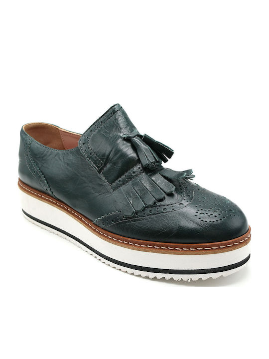 Women's Moccasins in Khaki Color