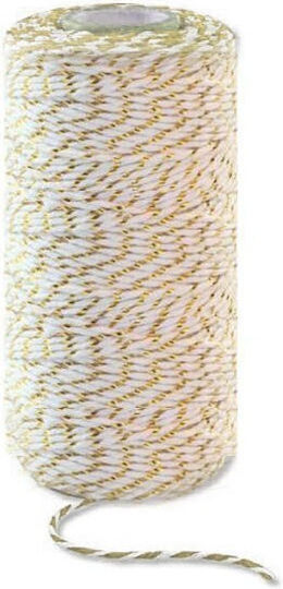 Gold-weißes Band 2mm x 100m