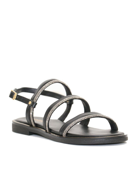 Sandale Casual Damă de Piele Negru