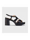 Leather Sandals Black