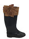 Damen Gummistiefel Schwarz