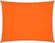 vidaXL Material Rectangular Umbrela Sail Portoc...