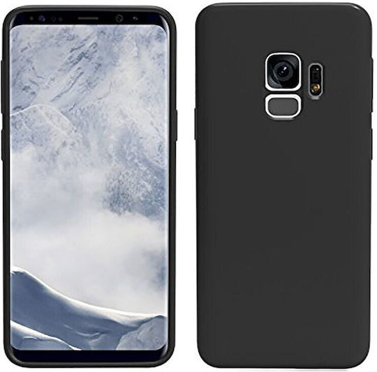 Matte Effekt Handyhülle Kompatibel Samsung Galaxy A6+ 2018 Schwarz Silikon