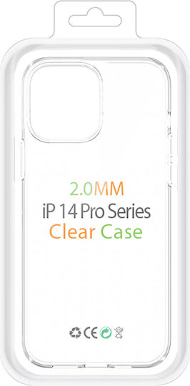 Back Cover Σιλικόνης 2mm Διάφανο (iPhone 14 Pro)