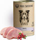 Paka Zwierzaka Wet Food for Puppies in Cans with Turkey, Meat and Salmon 400gr