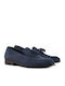 Designer Men's Suede Loafers Blue