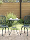 Dining Set for Small Outdoor Spaces 3 Pieces Green