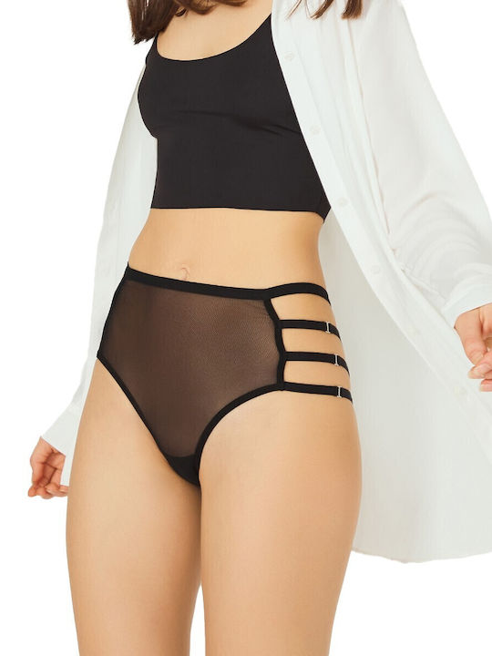 High-waisted Women's Slip Black