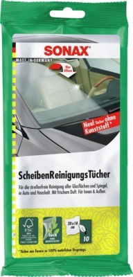 Sonax Glass Glasreinigungstücher für Autos 10Stück