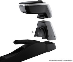 Rati Armster Τεμπέλης Αυτοκινήτου από Δερματίνη Universal Nissan Note Ασημί Χρώμα