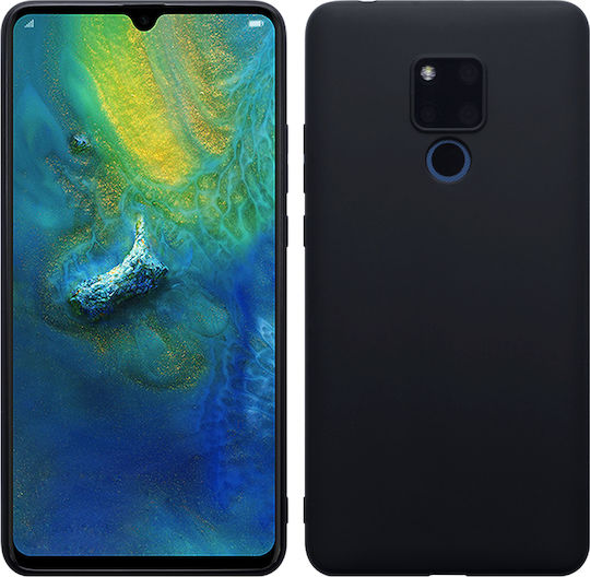 Husă Huawei Mate 20 Silicon Jelly Soft Gekko Ultraslim 0.3mm Fără Amprentă Negru