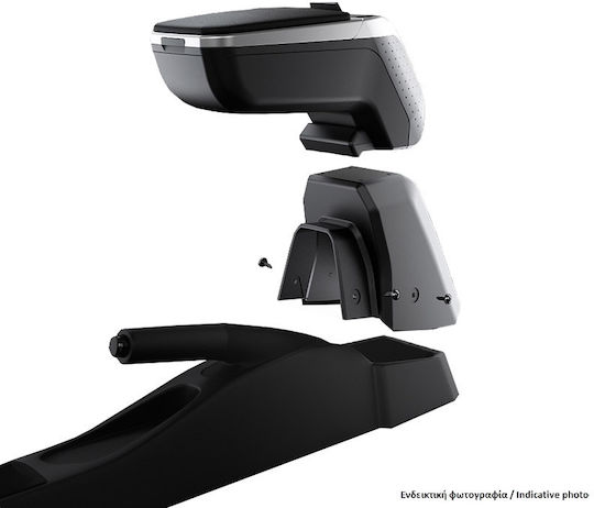 Rati Armster Car PU Armrest Universal Skoda Yeti / Octavia Silver
