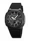 Skmei Analog/Digital Men's Watch 45.7mm Battery with Metal Bracelet Black Black screen