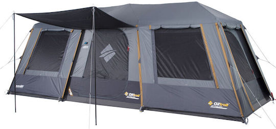 OZtrail Fast Frame Lumos 10p Automatic Camping Tent Grey for 10 People 600x220x200cm