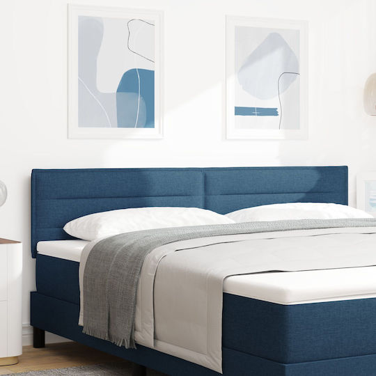 vidaXL Fabric Bed Headboard Blue 180x78cm