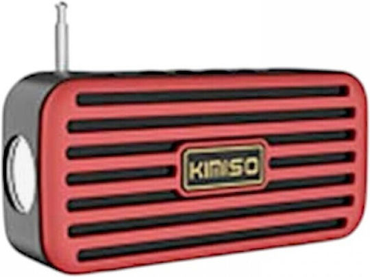 KMS-03A Bluetooth Speaker 3W with Battery Life up to 2 hours Red