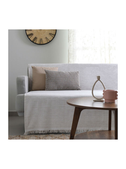 Ravelia Quadro Ριχτάρι Πολυθρόνας 180x180εκ. Ecru