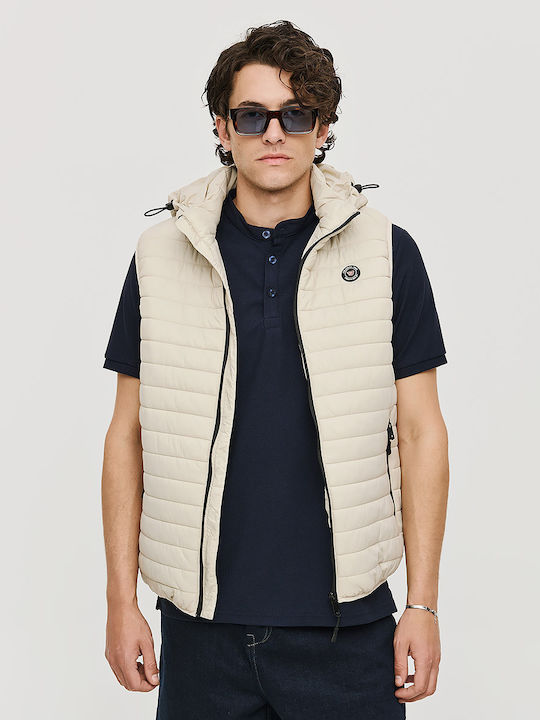 Brokers Jeans Sleeveless Jacket Ecru