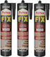 Henkel Sealant Silicone for Wood 385gr 3pcs
