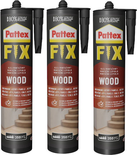 Henkel Sealant Silicone for Wood 385gr 3pcs