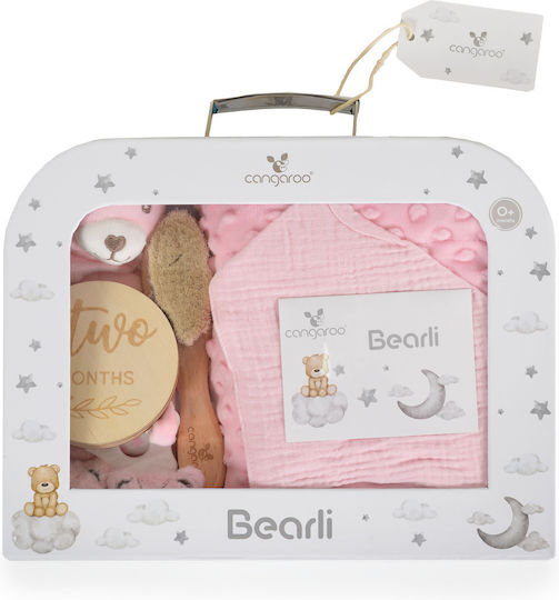 Cangaroo Baby Gift Set made of Wood for Girl 6pcs