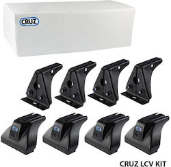 Cruz Πόδια για Μπάρες Οροφής Volkswagen Caddy 933-338 4τμχ