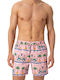 Men's Swimwear Shorts Pink with Patterns