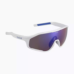 Bollé Shifter Sunglasses White Shiny Brown Blue Bollé Shifter Sunglasses White Shiny Brown Blue