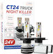 Cartech Lamps Car H4 LED 6000K Cold White 24V 140W 2pcs