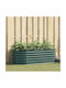 vidaXL Erhöhtes Topf Metallisch Green 160x80x44cm.