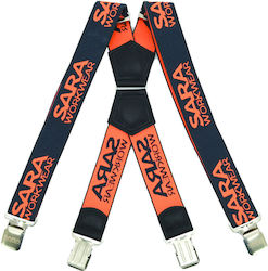Bretelii elastice de lucru Sara Workwear grafit portocaliu fluorescent Bretelii elastice de lucru Sara Workwear grafit portocaliu fluorescent
