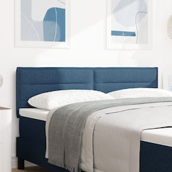 vidaXL Stoff Kopfstütze für Betten Blau 144x78cm