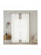 Beauty Home Curtain With White Grommets 140x270cm