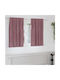 vidaXL Set Window Curtains With Pencil Pleat Pink 140x140cm